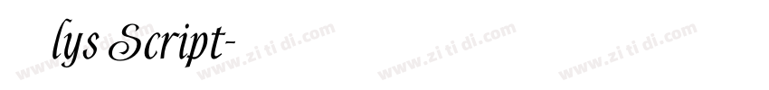 Alys Script字体转换